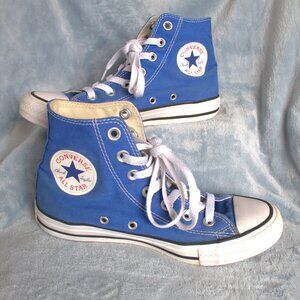Hyper Royal Blue hightop converse Chuck Taylor All Star women's 6.5 Mens 4.5